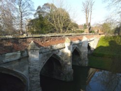 The Medieval bridge at Eltham Palace, Greater London Wallpaper