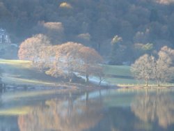 Grasmere on a cold November afternoon. Wallpaper