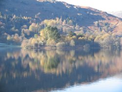 Grasmere on a cold November afternoon. Wallpaper