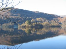 Grasmere on a cold November afternoon. Wallpaper