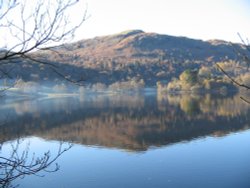 Grasmere, Cumbria on a cold November afternoon. Wallpaper