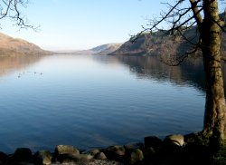 Ullswater on a bright February afternoon. Wallpaper