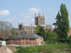 Hereford Cathedral, Herefordshire Wallpaper