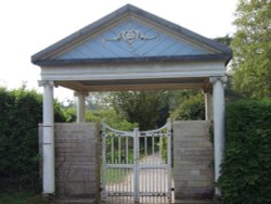 Entrance to Moreton graveyard, Dorset