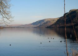 Ullswater on a bright February Afternoon. Wallpaper