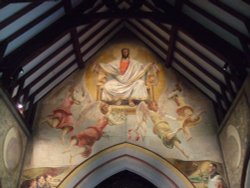 Interior Church of St Michael, Berwick, East Sussex Wallpaper