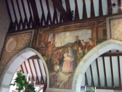 Interior St Michael's Church, Berwick, East Sussex Wallpaper
