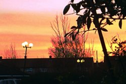 Sunset over BUPA, Netherton, Merseyside Wallpaper