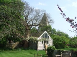 The garden and writing room Monks House, Lewes, East Sussex Wallpaper