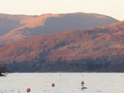 The Fells overlooking the North end of Windermere. Wallpaper
