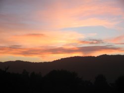 Sunset over Windermere. Wallpaper