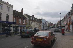 Alton High Street on Cloudy Day Wallpaper