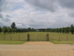 Coughton Court, front field
