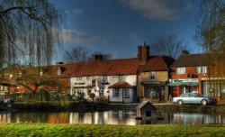 View Over Otford Pond, Kent Wallpaper