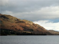 A cold February afternoon on Ullswater. Wallpaper