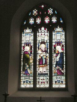 Molland Church - stained glass window