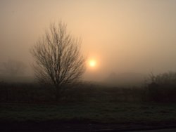 Sunrise over the Motte & Baileys Castle, Yelden