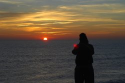 Seaford sunset, East Sussex Wallpaper