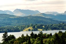 Windermere from Hammer Bank View Point. Wallpaper