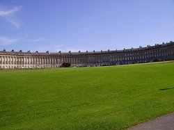 Royal Crescent in Bath, Somerset. Wallpaper