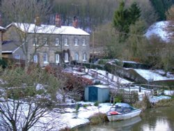 View from the bridge, Kirkham, North Yorkshire Wallpaper
