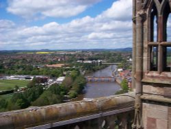 View from Worcester Cathedral, Worcestershire Wallpaper