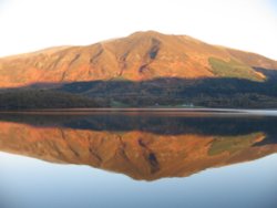 Bassenthwaite Autumn Sunset. Wallpaper