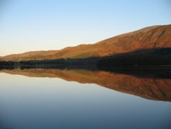 Bassenthwaite Autumn Sunset. Wallpaper