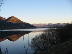 Bassenthwaite Autumn Sunset. Wallpaper