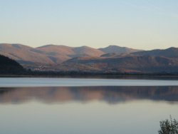 Bassenthwaite Autumn Sunset. Wallpaper