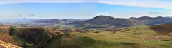 Shropshire Hills Panorama from the Long Mynd, Church Stretton, Shropshire