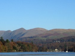 Northern Fells from Windermere. Wallpaper