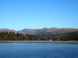 Northern Fells from Windermere. Wallpaper