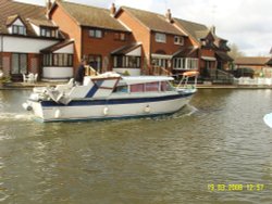 Boat, Wroxham, Norfolk Wallpaper