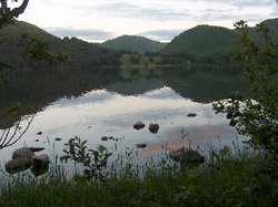 Lakeside near sunset Wallpaper