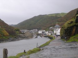 Boscastle in the rain Wallpaper