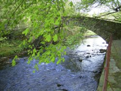 River in the park at Ambleside, Cumbria, Wallpaper