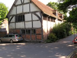Half timbered building, Cathedral Close Wallpaper