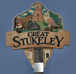 Great Stukeley Village Sign, Cambridgeshire Wallpaper