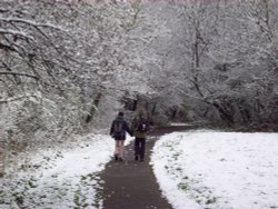 April snow, Sudbury, Greater London