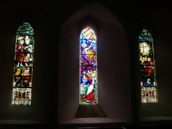 Windows, All Saints' church, Cuddesdon, Oxon. Wallpaper