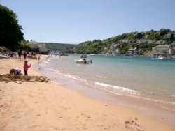 View of Salcombe from East Portlemouth Beach Wallpaper