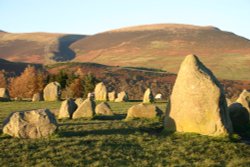 Late afternoon sun at The Castlerigg Stone Circle Wallpaper