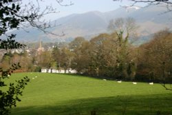 Keswick from the lower slopes of Castlehead Wallpaper