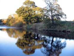 Evening at the Riverside, Chester-le Street, Co Durham. Wallpaper