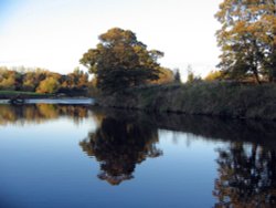 Evening at the Riverside, Chester-le Street, Co Durham. Wallpaper
