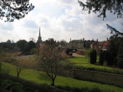 A view from Wallingford Castle Gardens Wallpaper
