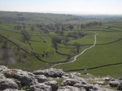 Malham Cove view Wallpaper
