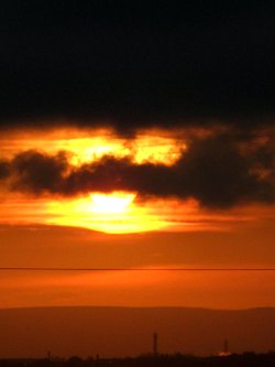 Sunset at Gateshead.