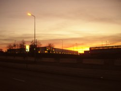 Sunset over the Merry Hill Centre Wallpaper